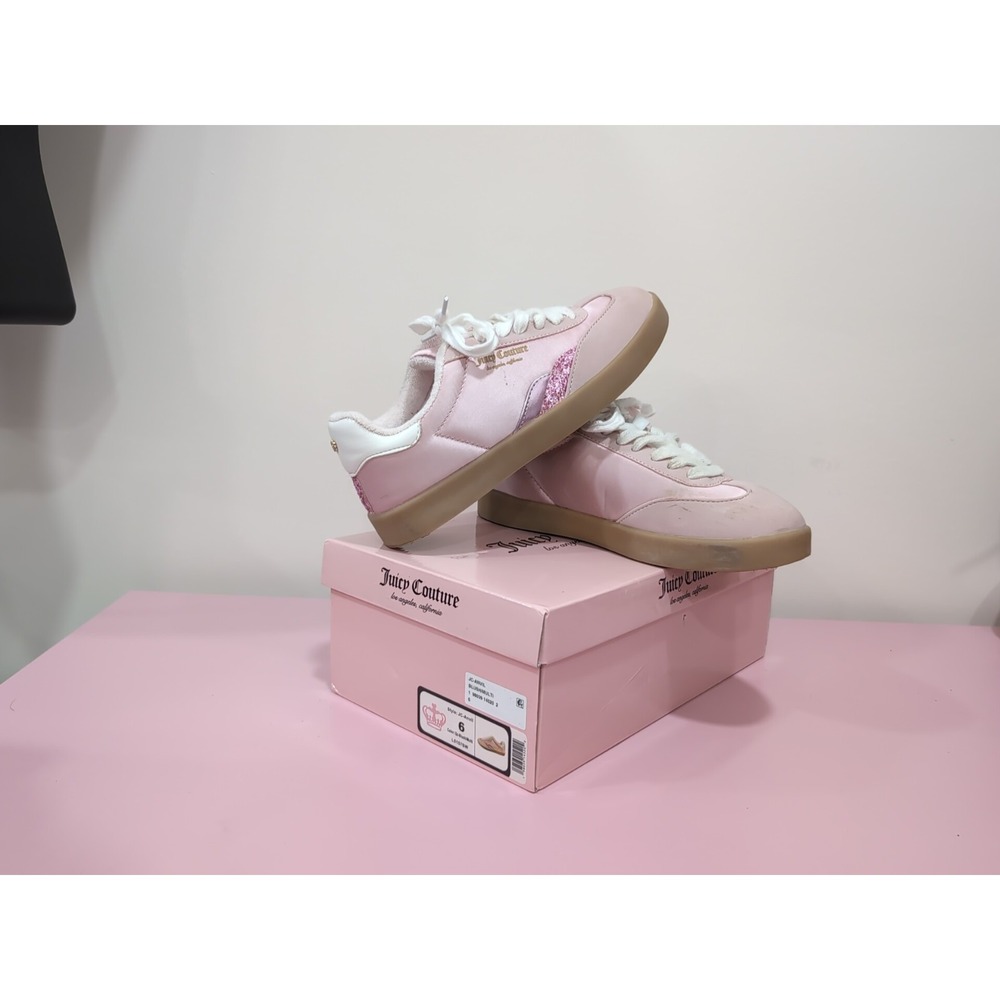 Juicy Couture Girls Blush Multi Sneakers Pink Glitter Size‎ 6